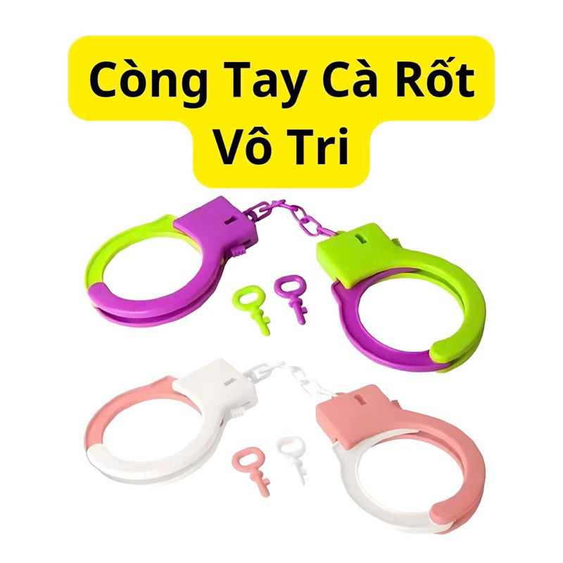 [Hot] Đồ Chơi Còng Tay số 8 Cà Rốt Vô Tri 1k 0đ Sale Trọng Lực Giảm Stress Dao Súng Cà Rốt Vô Tri M1