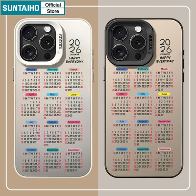 Ốp Điện Thoại Suntaiho Đẹp Lịch 2026 Đơn Giản Thanh Lịch Thẩm Mỹ IDM Cứng Cao Cấp Chống Sốc Vỏ Cho iPhone 11 12 13 14 15 16 17 Pro Max IP Plus