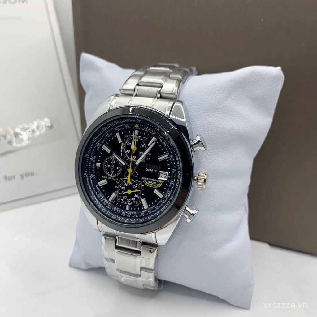 CITIZEN CITIZEN Cơ Chuyển Động Thạch Anh Đồng Hồ Nam Ngày Hiển Thị Mặt Số Màu Đen Chống Thấm Nước AG