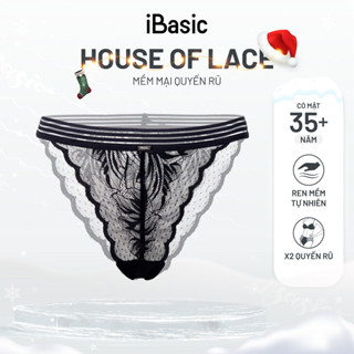   Quần lót nữ iBasic lọt khe phối ren dệt xuyên thấu PANW144 