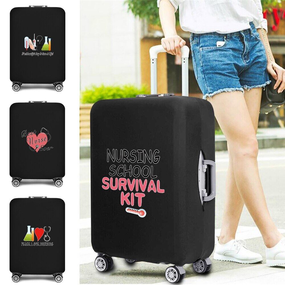 Sarung koper Cover koper Bụi Hành Lý Bao 18-32 Inch Co Giãn Vali Vỏ Bảo Vệ Họa Tiết Y Tá