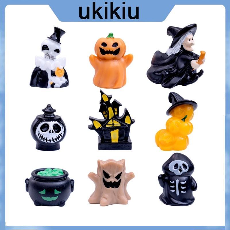 UKI Halloween Thu Nhỏ Các Bức Tượng Nhỏ Halloween Nhựa Nhân Vật Trang Trí Cho Halloween Túi Chất Làm