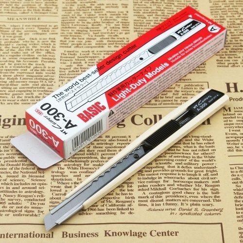 Dao tiện ích nhỏ nhập khẩu NT300 Thích hợp cho giấy dán tường lưỡi rộng 9mm Giá đỡ dao phim ô tô