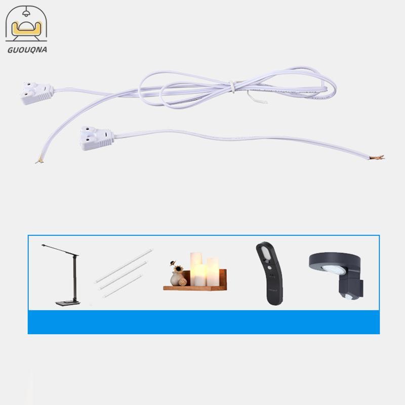 GUOUQNA 10 Chiếc T8 Giá Đỡ Đèn T8 Đế Dây Đèn Hộp Dòng Đèn Ổ Cắm Cáp Cho T8 Ống Huỳnh Quang