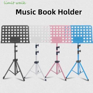 GIỚI HẠN WALK Sheet Music Stand, Giá đỡ âm nhạc di động có thể gập lại, Nhạc cụ âm nhạc Có thể điều chỉnh độ cao Giá đỡ sách nhạc bằng kim loại có thể gập lại Học sinh