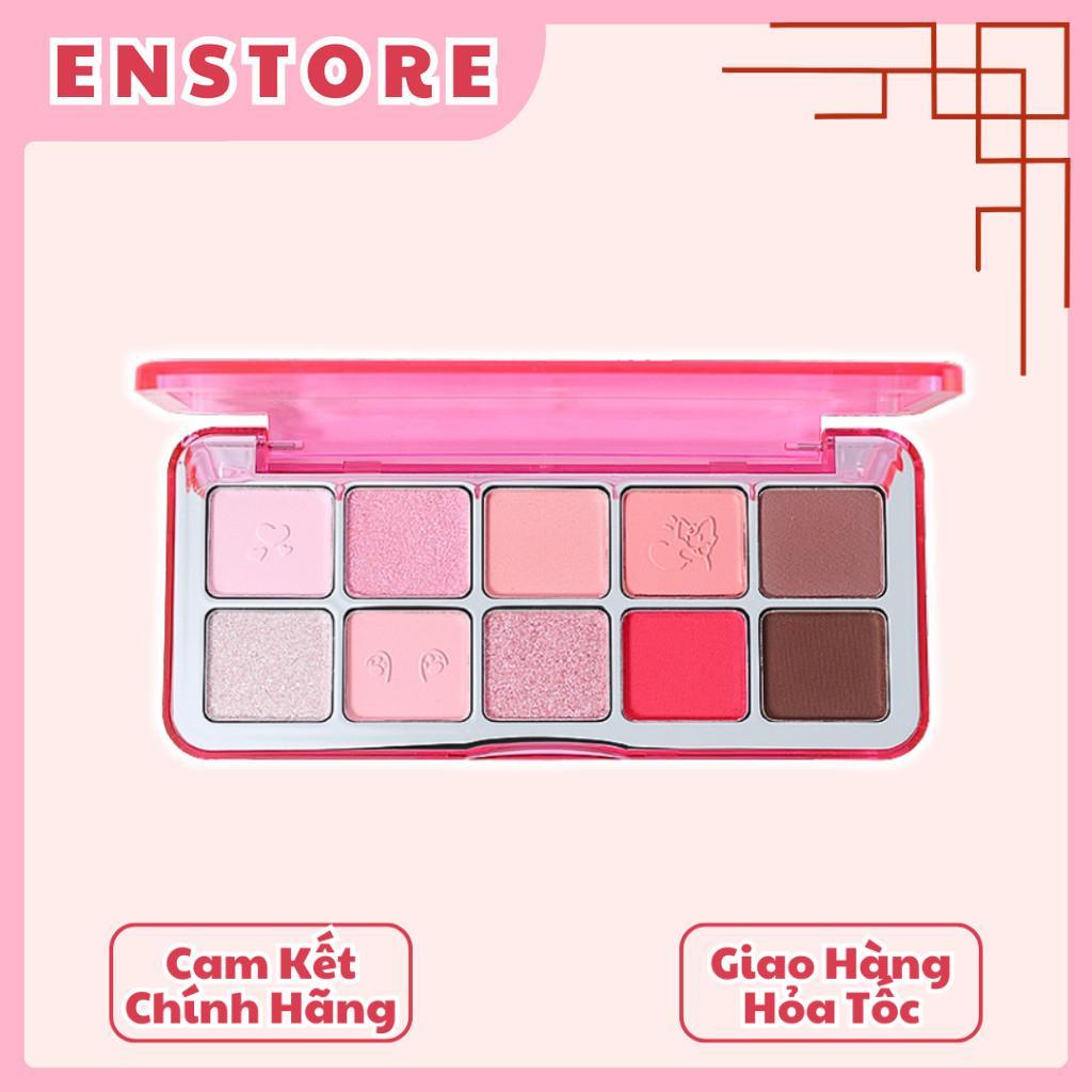 [SHEDELLA] Bảng phấn mắt 10 ô She Della vỏ hồng Enstore