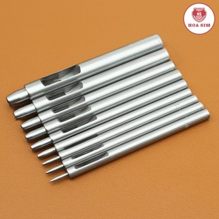 [Loại tốt] Đục lỗ Tròn Thắt Lưng Da, dây da đồng hồ 0.5 1 1.5 2 2.5 3 3.5 4 4.5 5 mm - Dụng cụ làm đồ da thủ công