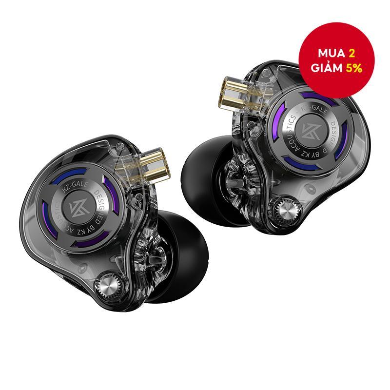 KZ Gale Tai Nghe Chơi Game Có Micro Âm Bass Mạnh Đeo Êm Tai, Tai Nghe Có Dây Không Micro IEM Cho PS