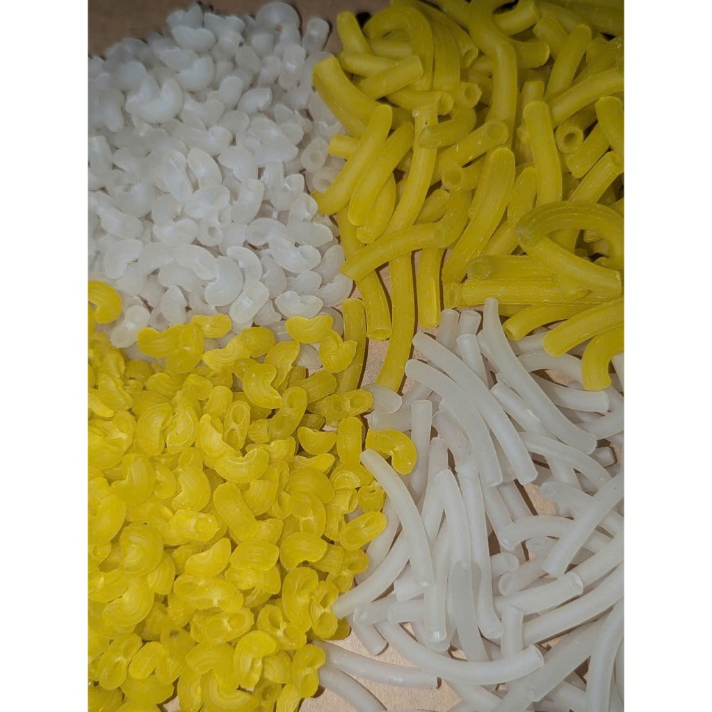 Túi (1kg) Nui Ống Trắng Vàng Và Nui Dài Nui Ngắn - Dai Mềm, Chuyên Dùng Xào Thơm Ngon