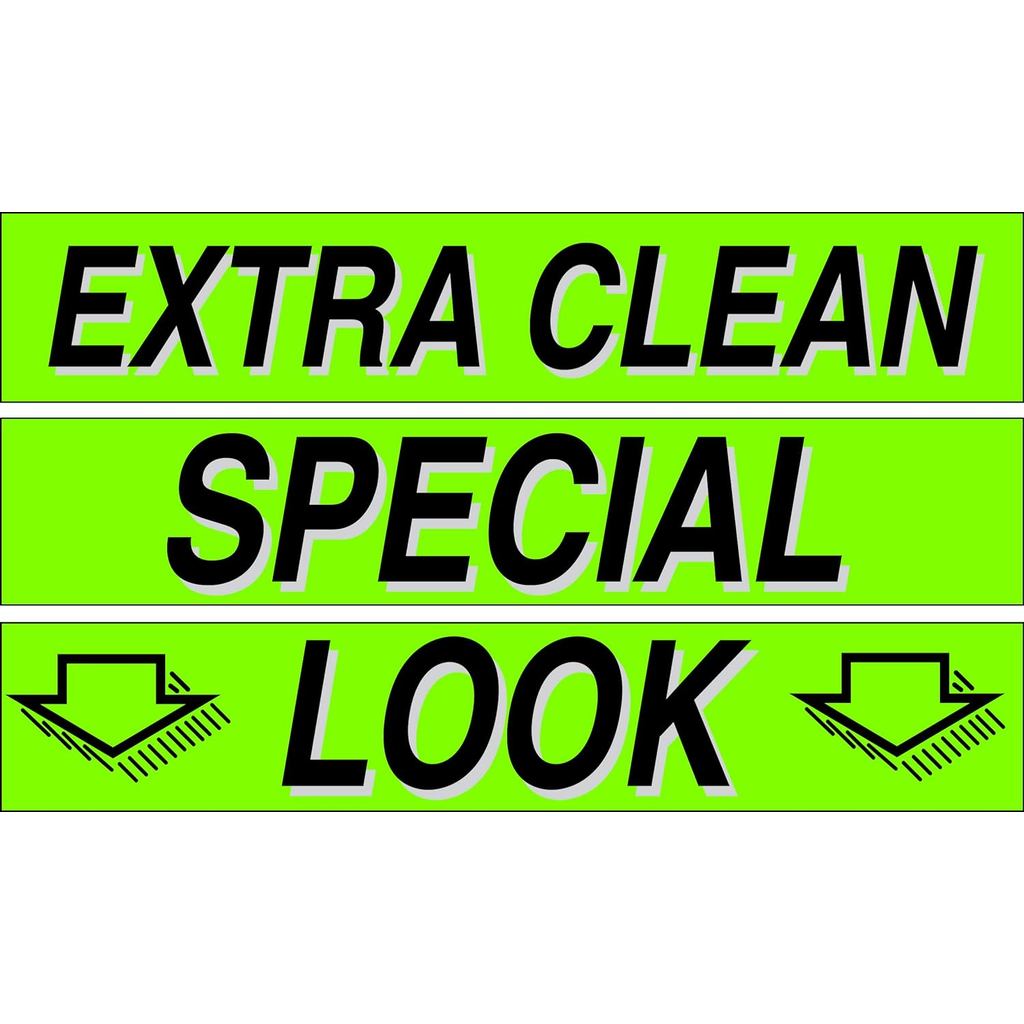 Miếng dán kính chắn gió Vinyl Ez-line 3 Dozen 15 Inch Biểu đồ Khẩu hiệu đại lý Pro Pack cho lô xe hơ