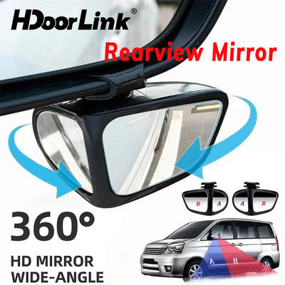 Gương chiếu hậu ô tô HdoorLink Gương điểm mù Bánh trước và sau 360° Gương phụ trợ có thể điều chỉnh