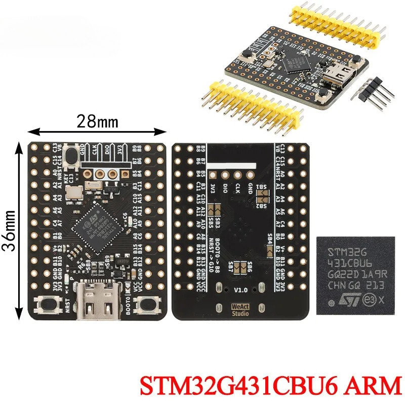 2 Cái / 1 Cái STM32G431CBU6 STM32 Mini Core Chip Ban Phát Triển Mô Đun STM32G431 ARM Cortex-M4 STM32