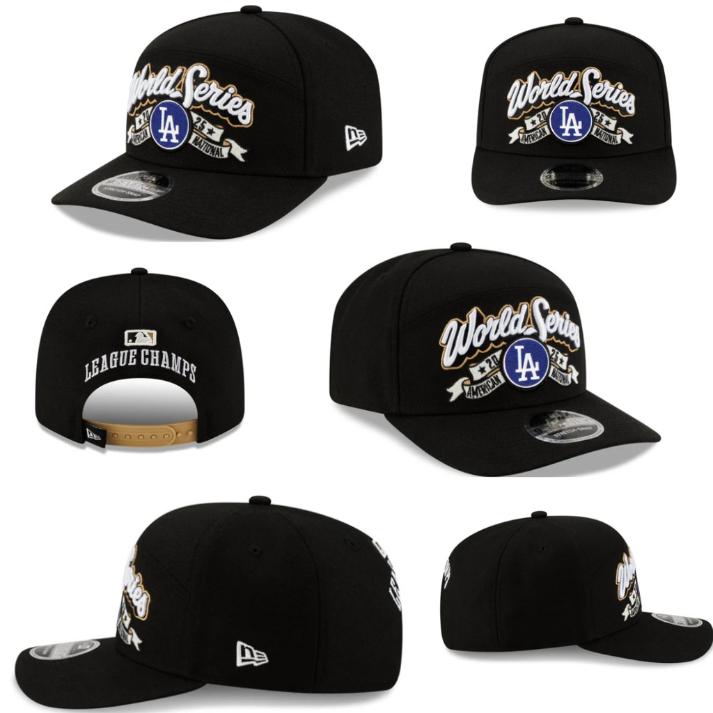 Mũ Bóng Chày New Era Los Angeles Dodgers 9SEVENTY Có Thể Điều Chỉnh, Màu Đen, Tấm Che Nắng Ngoài Trờ