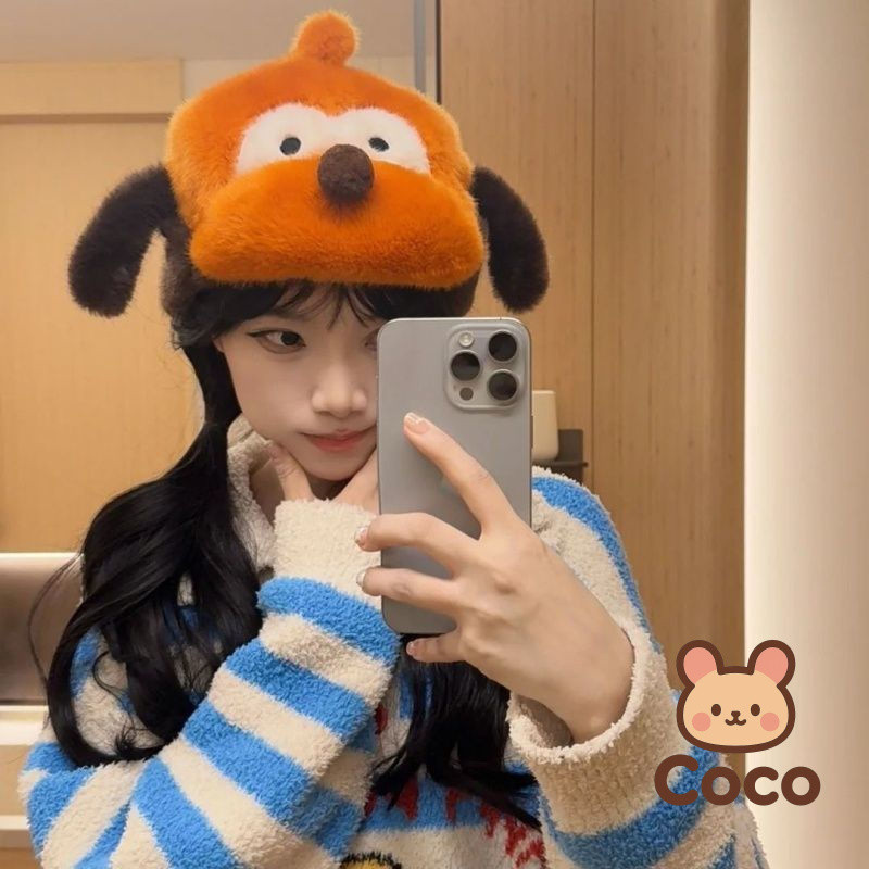 Mũ bảo vệ tai Pluto sang trọng - Phong cách Pluto, phù hợp mùa thu đông