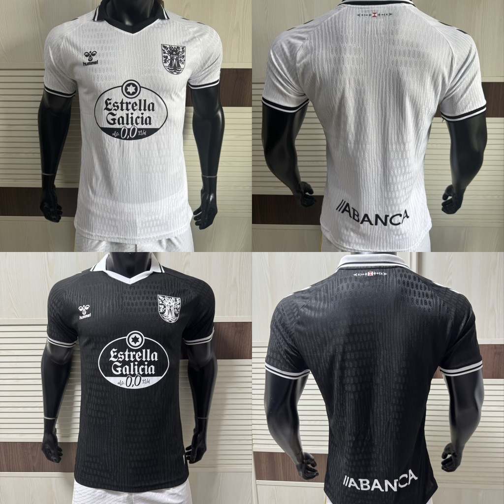 Jersey bóng đá Celta de Vigo 2025-26, tay ngắn màu đen trắng