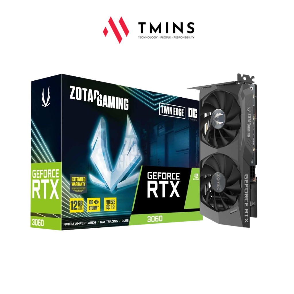 Card Màn Hình ZOTAC GAMING GeForce RTX 3060 Twin Edge 12G - Bảo hành 36 tháng