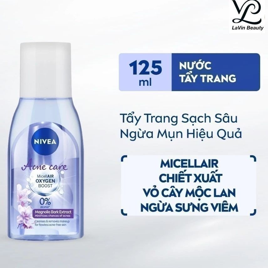 Nước tẩy trang Nivea Acne Care ngừa mụn, sạch sâu LaVin Beauty