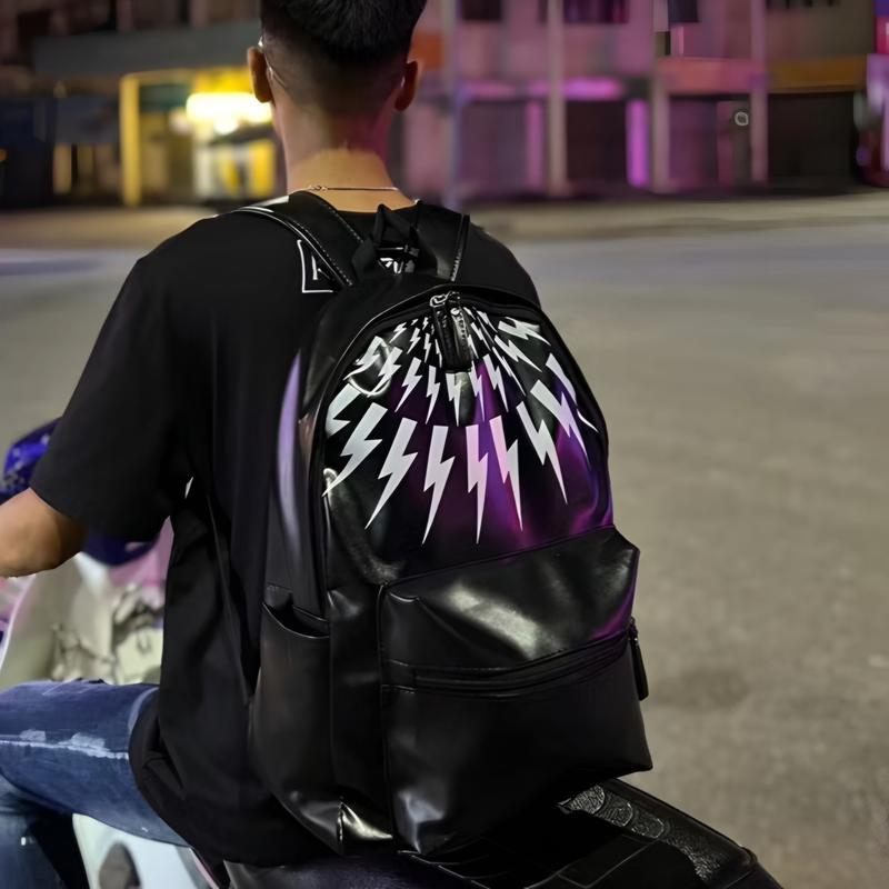 Balo đi học Tia Sét cặp cho nam nữ quai bản To có ngăn bí mật size 42cm vừa sách vở A4 Laptop 14inch