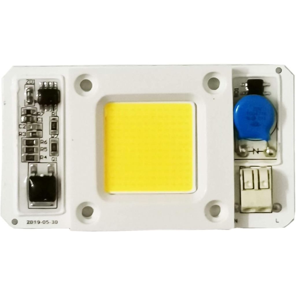 Chip LED không cần điều khiển 50W IC thông minh tích hợp DIY (Full Spectrum-White 400-780NM)