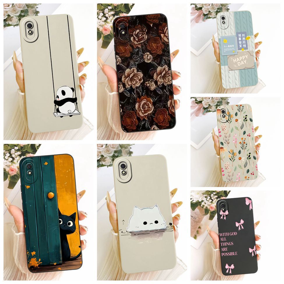 Ốp Lưng Cho Redmi 9A Silicon Thời Trang Sang Trọng Thoáng Mát Kawaii Vỏ Sơn Dễ Thương M2006C3LG M200