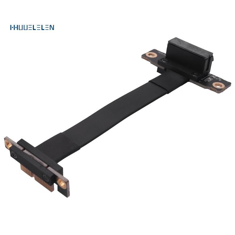 Cáp nâng PCIE X1 Dual 90 độ Góc phải PCIe 3.0 X1 sang X1 Cáp nối dài 8Gbps PCI Express 1X Riser Card