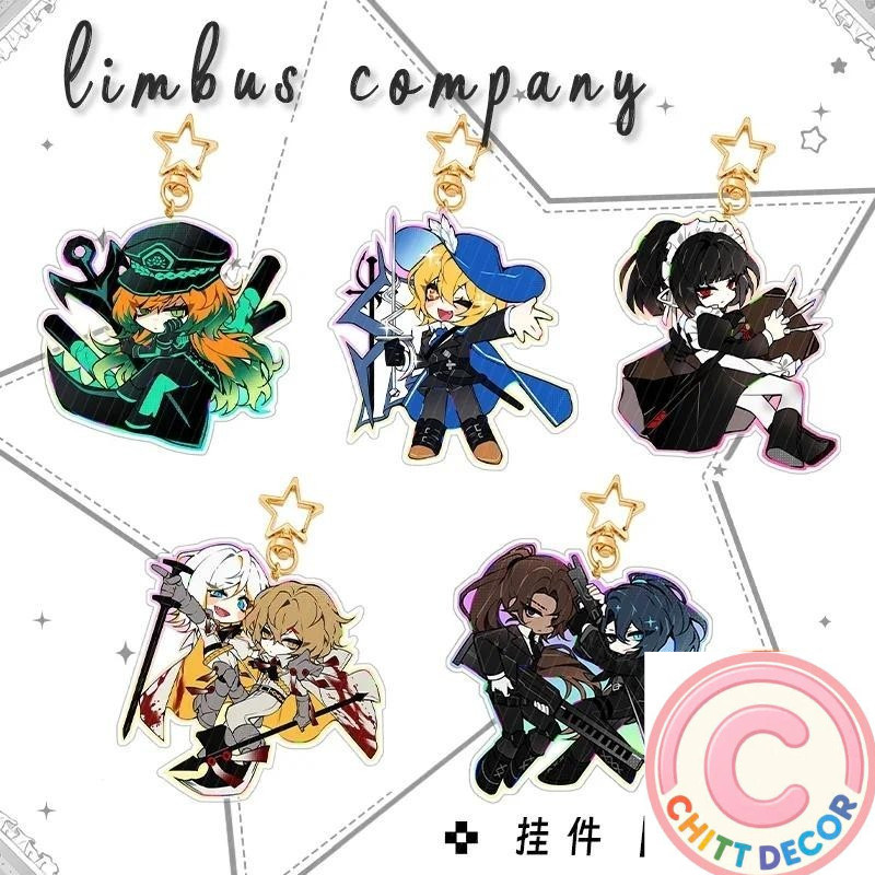 Limbus Company Toy Figures Acrylic Stand Anime man keychain Model Action Figure Kids Collection Desk