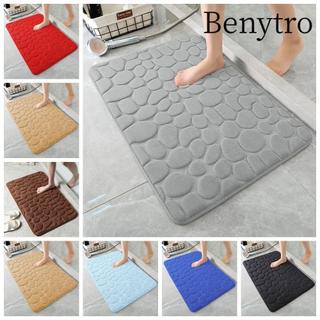 Benytro Thảm tắm BENYTRO, Thảm trải sàn phòng tắm chống trượt bằng đá cuội, Thảm chùi chân tắm dày mềm mại
