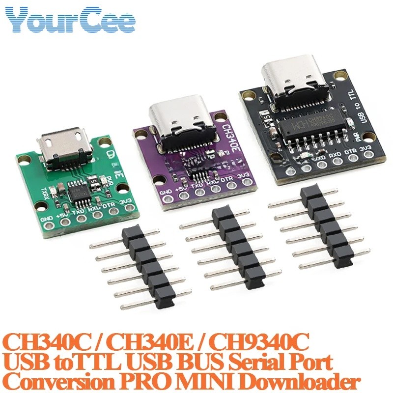 5 Cái / 1 Cái CH340E CH340C CH9340C USB Sang TTL Convertor Board USB bus Nối Tiếp Chuyển Đổi Mô Đun 