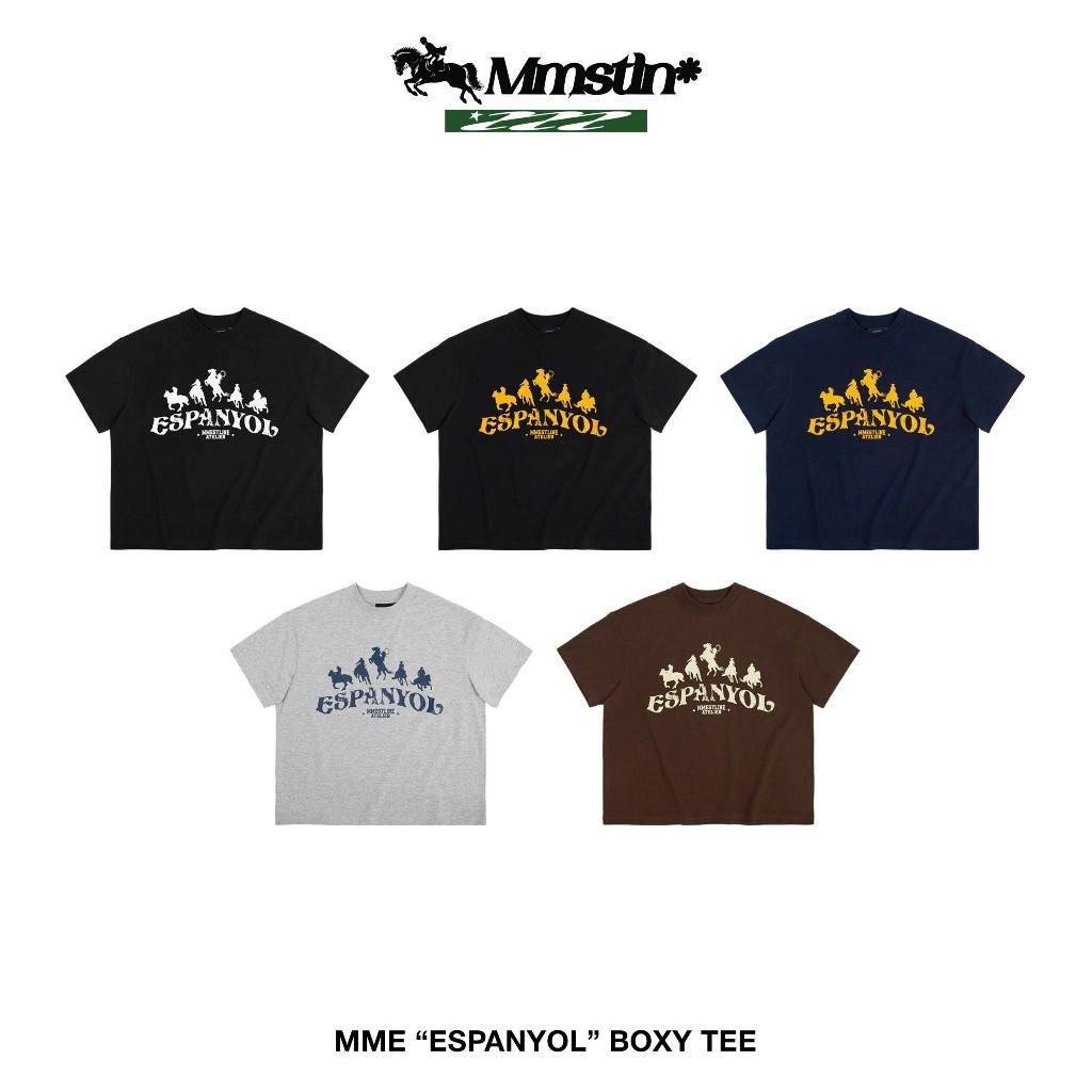 (COD) Áo thun MMESTLINE ""ESPANYOL"" form Boxy chất liệu Premium Cotton in lụa Trame