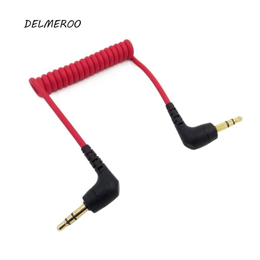 DELMERO0 Lò Xo 3.5 Mm Cáp Di Động Bền Video Micro-type Mic Camera Cung Cấp Camera Adapter Cáp Micro 