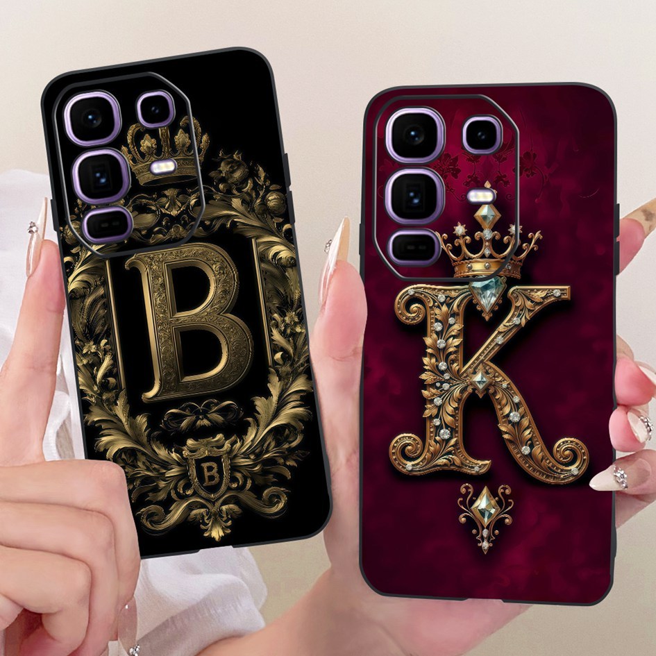 Dành Cho Infinix Note 50 Pro Plus Ốp Lưng X6856 Bao 2025 Vương Miện Dễ Thương Chữ Silicon Mềm Ốp Lưn