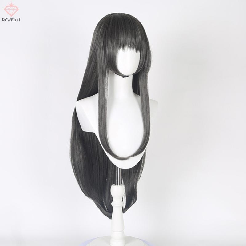Tóc giả cosplay anime màu xám đậm dành cho Akemi Homura của Puella Magi Madoka Magica - Tóc dài mới