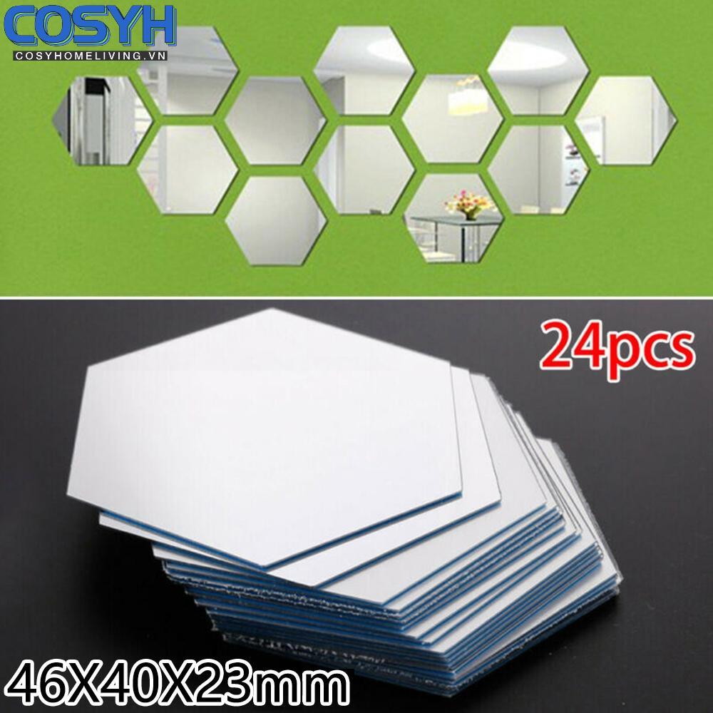 <cosyh>Stickers Vinyl Adhesive Removable Acrylic Decals Home Decor Sticker Decal 24Pcs