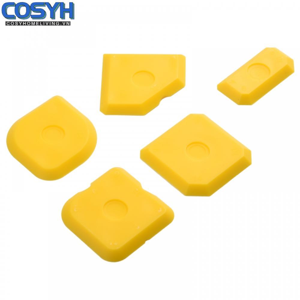 <cosyh>Scraper 5× Divisible Glass Plastic Scraper Sewing Tool Yellow Durable Tool