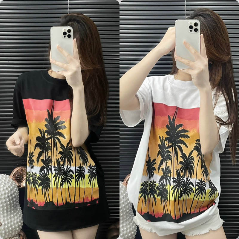 [Vải Xịn] Áo Thun Dsquared2 cây dừa in kỹ thuật số - Vải xịn - Mỹ Tú Store