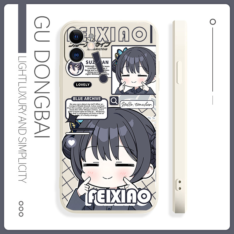 Ốp lưng Blue Archive Ryūge Kisaki iPhone 17 16 iPhone 15 14 13 12 11 Plus Pro Max X SE 7 6 TPU trong