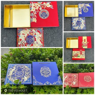 Hộp Quà Tết Carton Ruou 2026-37*33*8.5cm-Khai phúc-Niên hoa-Tân Xuan-Hoa Xuân