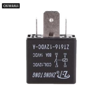 Động cơ xe tải ô tô 12V 80A thường mở ổ cắm cắm bốn chân Rơle ô tô