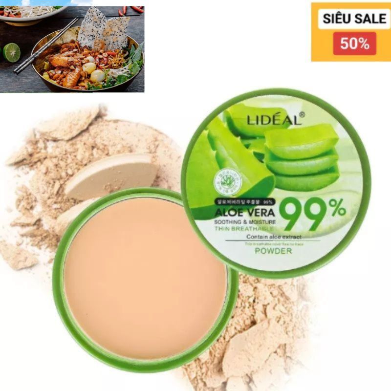 Phấn phủ Nha Đam dưỡng da dạng nén Lideal