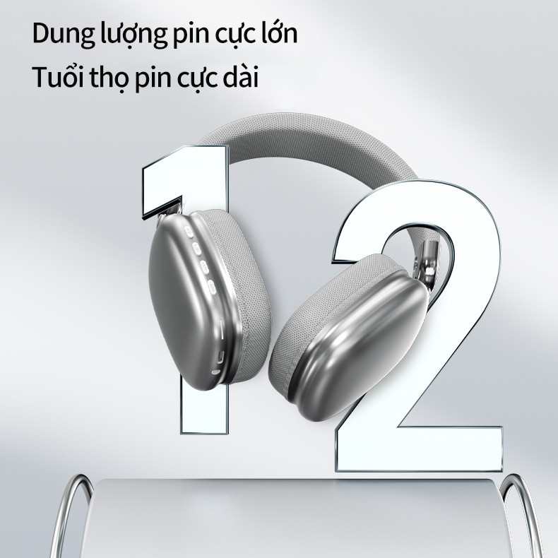 Tai nghe Bluetooth SPRISE WH35 bạc HiFi không dây chụp tai có Mic chơi game / Âm nhạc có thể gập lại qua tai Tai nghe thể thao TF / AUX | BigBuy360 - bigbuy360.vn