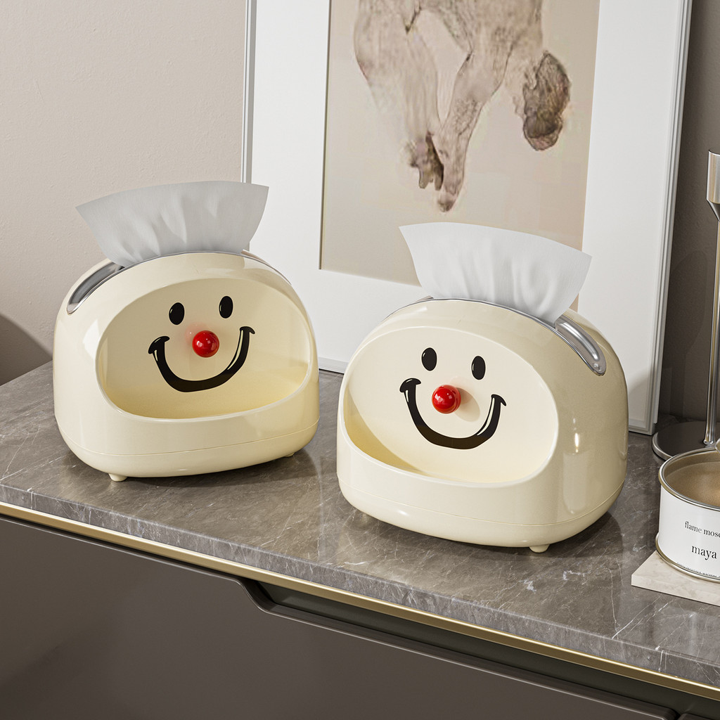 Tissue Box Living Room Desktop Tissue Box Cute Paper Box Light Luxury Household Dining Table Tissue 