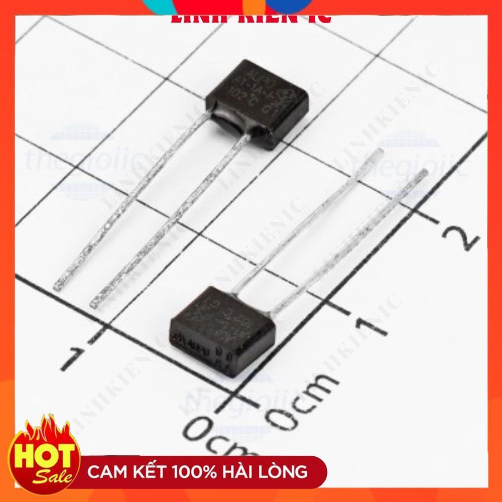 [5 Cái]- A1-1A-F102 Cầu Chì Nhiệt 102 Độ C 250VAC 1A ChipViet Store