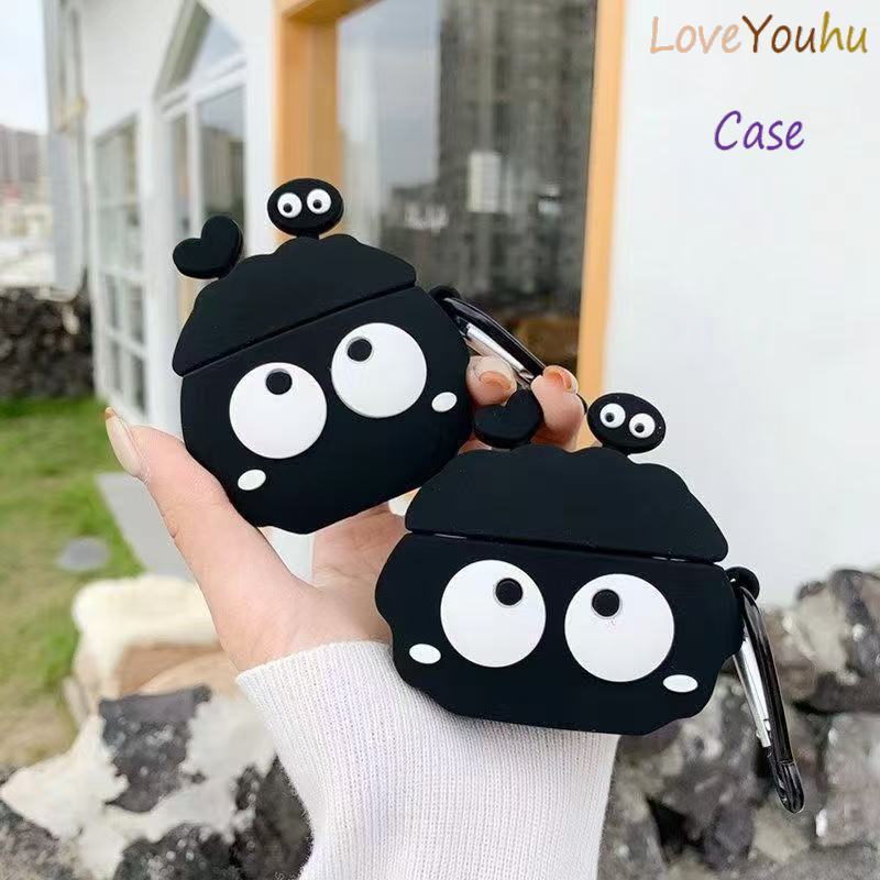 Loveyouhu Dành Cho GOOJODOQ J201 J206 J228 J229 Vỏ Tai Nghe Dễ Thương nảy mầm Mẫu Bóng Than Case Ốp 