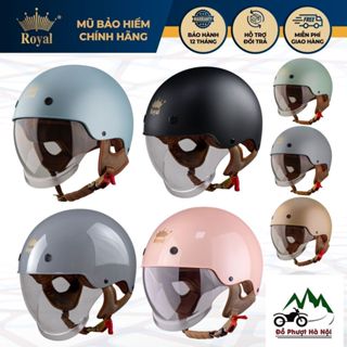 [HN] Mũ bảo hiểm xe máy 1/2 Royal M239 có kính âm màu trà, nhiều size dành cho nam nữ Mũ Chính Hãng