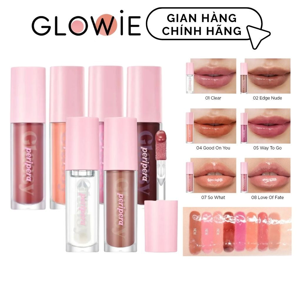 Son Tint Bóng Peripera Ink Glasting Lip Gloss Thuần Chay, Tạo Hiệu Ứng Căng Mọng Môi Màu 06 Made It