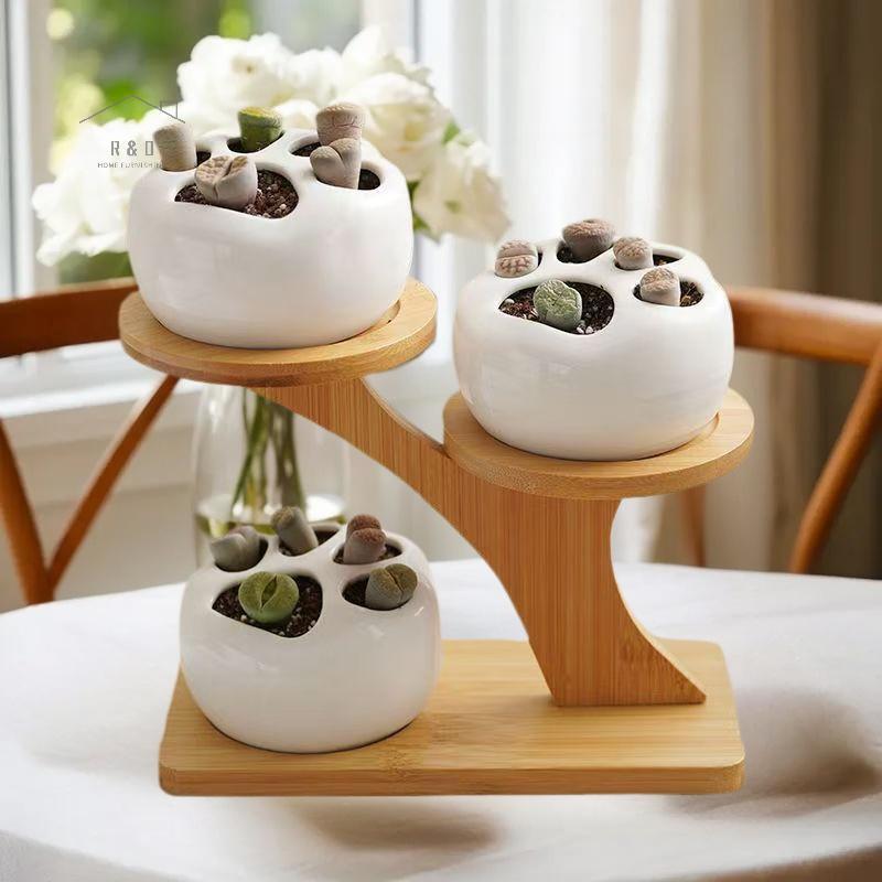 RO > 1 Chân Đế Tre 2 Tầng, Kệ Tre Cho Gia Đình / Văn Phòng, Thiết Kế Hiệp Định, Hoàn Hảo Cho Gia Đìn