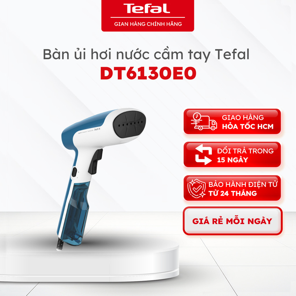 Bàn ủi hơi nước cầm tay Tefal DT6130E0, 1300W, làm nóng 15s, bình chứa 70ml |Bảo hành 24 tháng