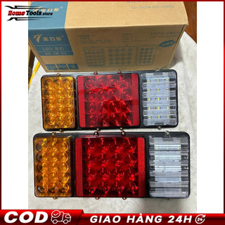 【 🔥COD🔥】 Đôi đèn hậu xe tải led 3 ngăn 2003A chống nước điện 12v 24v. (Giá 1 đôi)