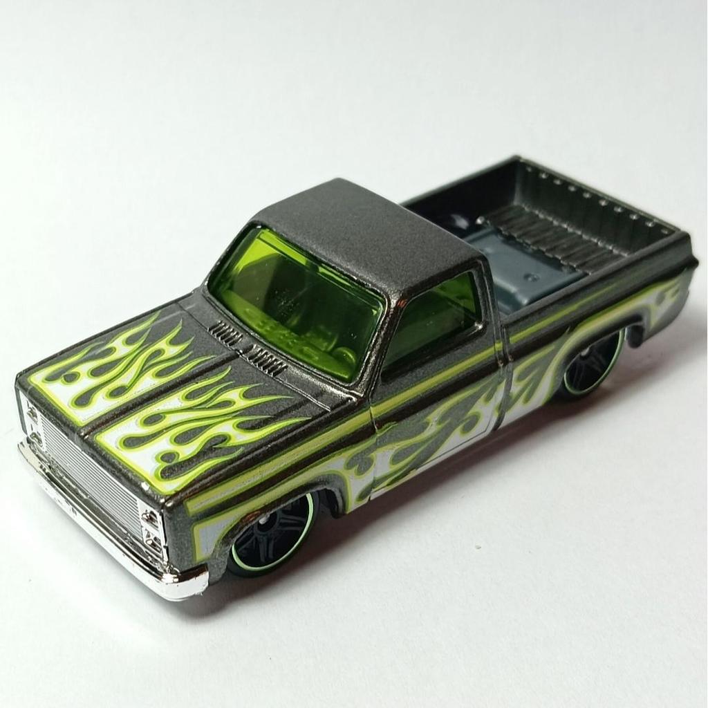 Hotwheels Hotwheels Hotwheels Chevrolet Flame Pickup Xanh đặc biệt CHEVY SILVERADO /