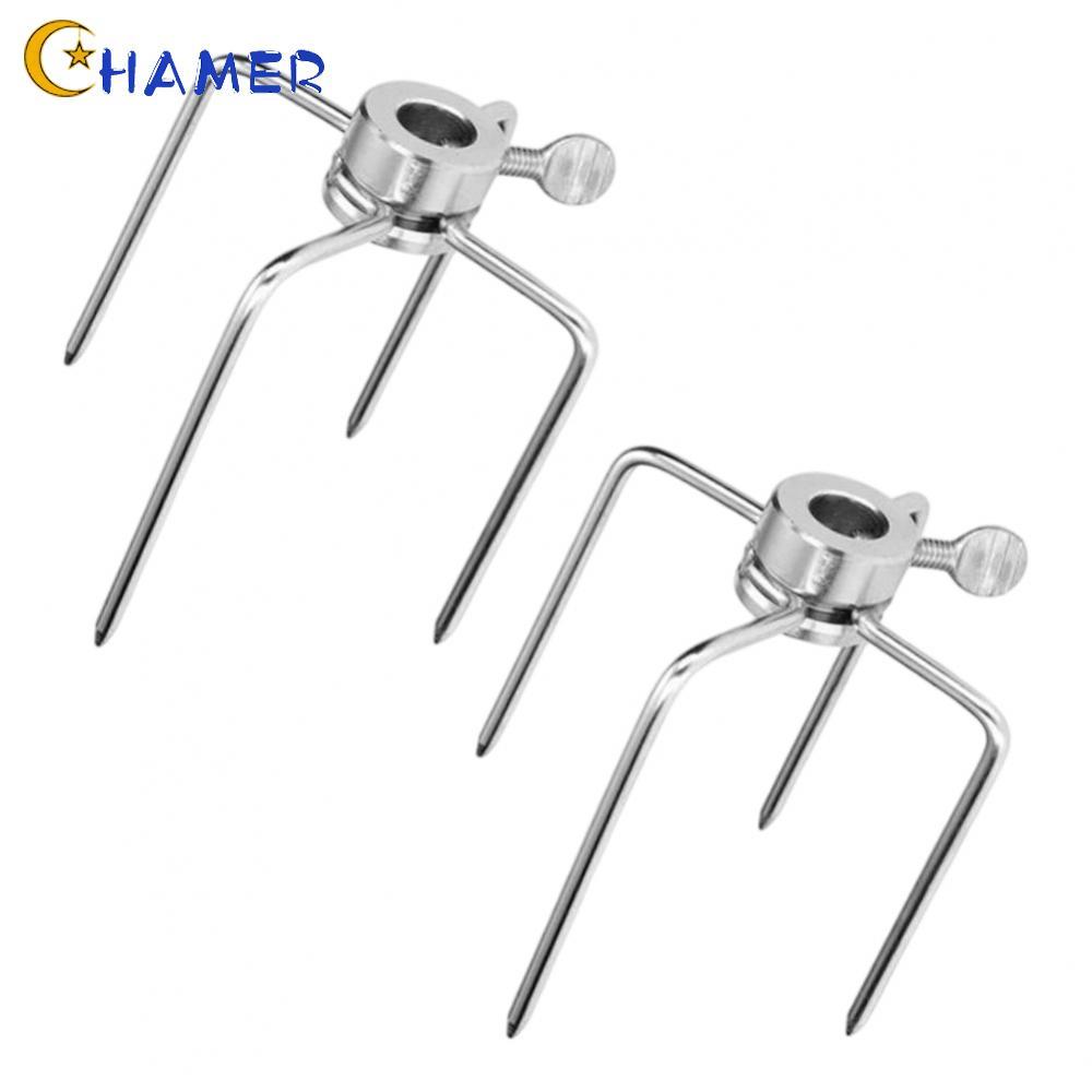 【CHAMER】Barbecue Fork,Stainless Steel Electroplated Multifunctional for MF01 Outdoor Use【HomeLiving】